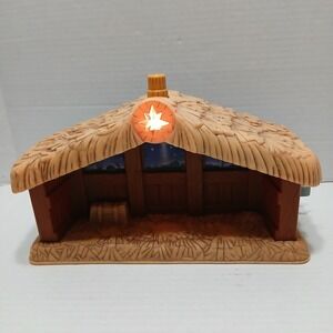 Fisher Price Little People 2002 Nativity Stable Musical Manger WORKING